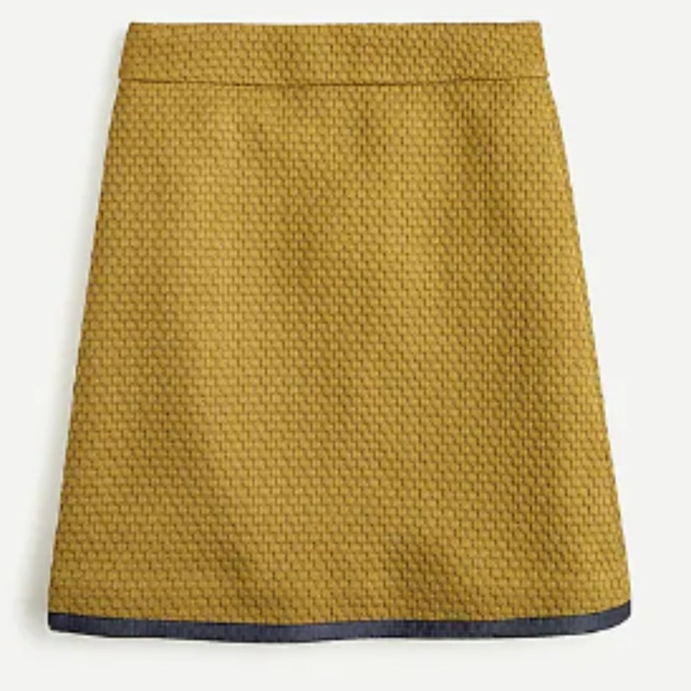 J Crew A Line Skirt in Matelassé